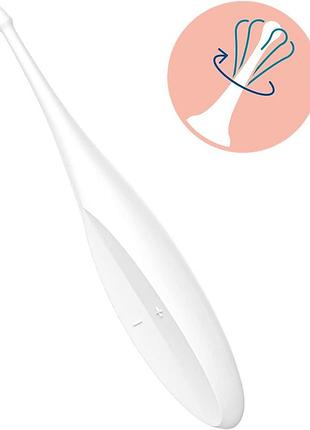 Вибратор для клитора satisfyer twirling fun белый 8