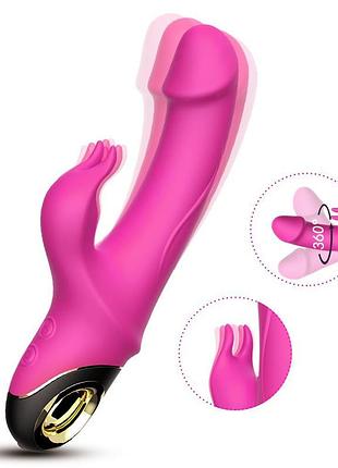 Вибратор кролик - meteror pink 6