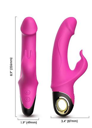 Вибратор кролик - meteror pink 8