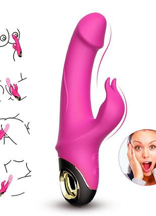 Вибратор кролик - meteror pink 10