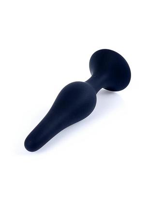 Анальная пробка - silicone plug black medium 3