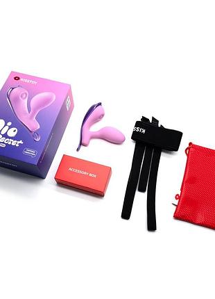 Вибратор под одежду с виброяйцом kisstoy viosecret pro, с пульсацией для клитора, трусики-стрепы в комплекте 5