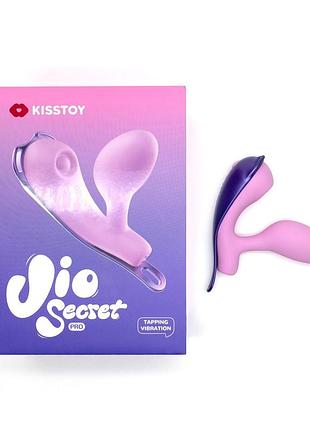 Вибратор под одежду с виброяйцом kisstoy viosecret pro, с пульсацией для клитора, трусики-стрепы в комплекте 6