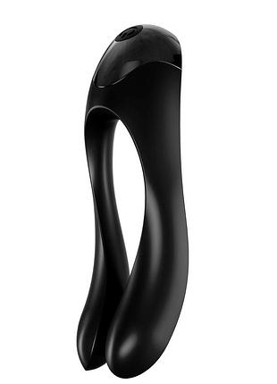 Вибратор на палец satisfyer candy cane black 2