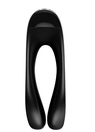 Вибратор на палец satisfyer candy cane black 3