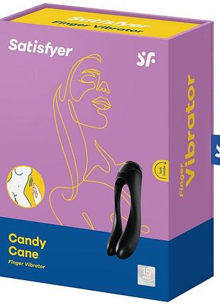 Вибратор на палец satisfyer candy cane black 6