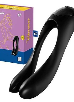 Вибратор на палец satisfyer candy cane black 8