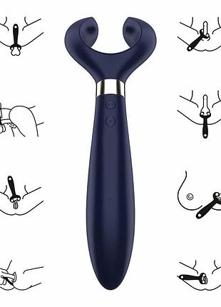 Вібратор для пар satisfyer endless fun blue, три мотори 8