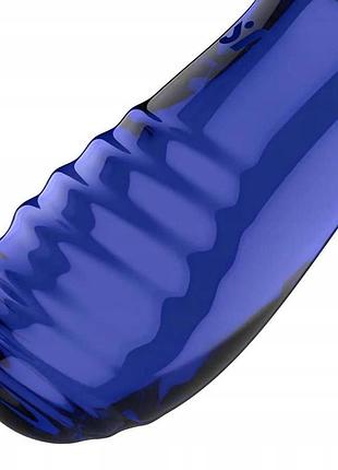 Стеклянный дилдо satisfyer double crystal (light blue) 10