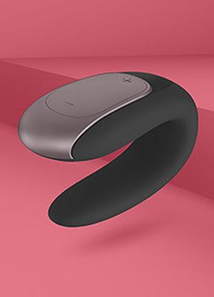 Вибратор смарт для пар satisfyer double fun (black) 7
