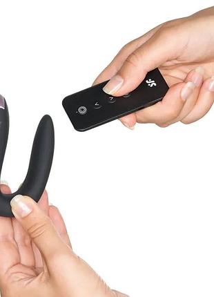 Вибратор смарт для пар satisfyer double fun (black) 10