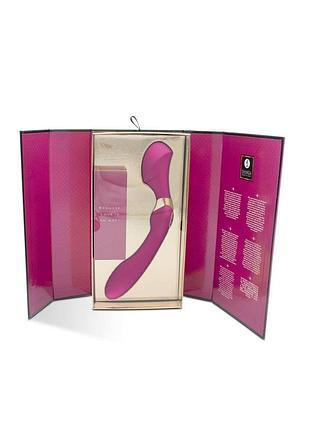 Вібратор двусторонній shunga zoa raspberry 8