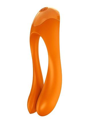 Вибратор на палец satisfyer candy cane orange 3