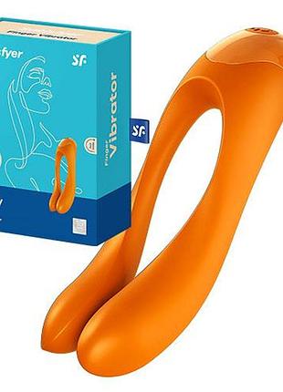 Вибратор на палец satisfyer candy cane orange 7