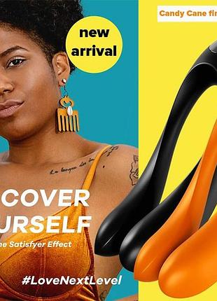Вибратор на палец satisfyer candy cane orange 9