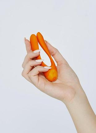 Вибратор на палец satisfyer candy cane orange 10