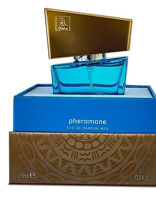 Духи с феромонами мужские shiatsu pheromone fragrance men lightblue 15 ml