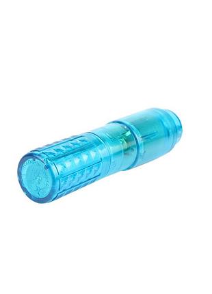 Вибратор мини со сменными насадками chisa basic luv theory ultimate massager, голубой 4