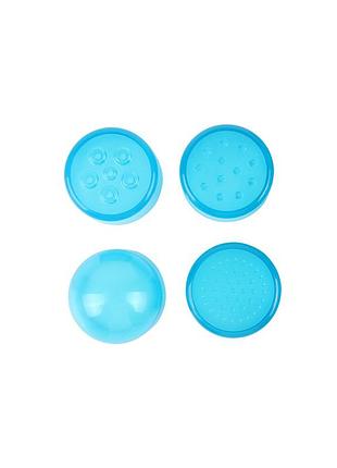 Вибратор мини со сменными насадками chisa basic luv theory ultimate massager, голубой 6