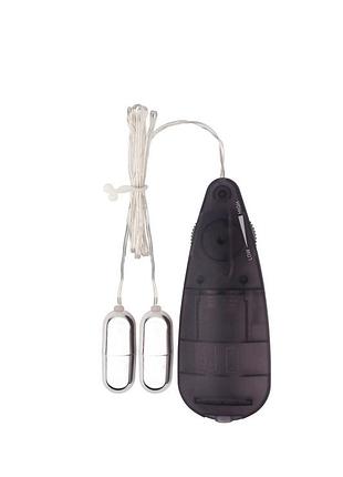 Вибропули серебристые chisa hi-basic double play bullets vibrator с пультом управления 3