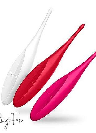 Вибратор для клитора satisfyer twirling fun white 6
