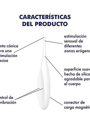 Вибратор для клитора satisfyer twirling fun white 9
