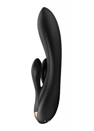 Вибратор кролик satisfyer double flex black 4