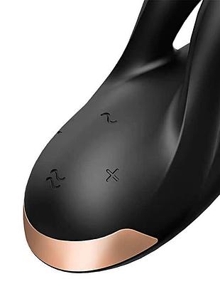 Вибратор кролик satisfyer double flex black 9