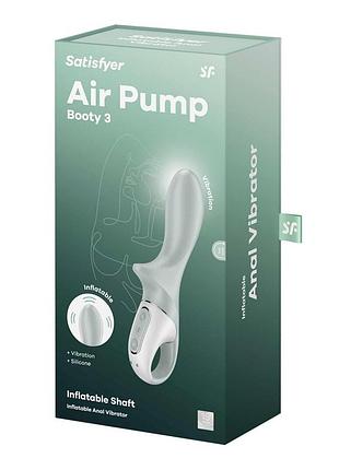 Вибратор надувной satisfyer air pump booty 3 6