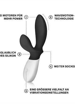 Вибратор кролик lelo loki wave obsidian black 2