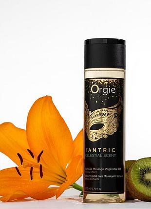 Массажное масло orgie – tantric celestial scent (200 мл), для тантрического массажа, увлажнение