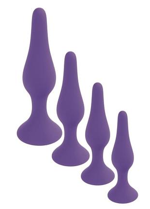Анальная пробка - silicone plug purple extra large 4