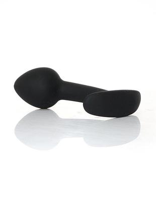 Анальна пробка - silicone black curved plug l 5