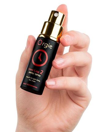 Спрей-пролонгатор orgie time lag 2 delay spray, 10 мл, без анестетиков, с экстрактом дамианы 3