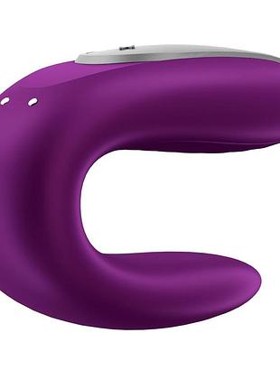 Вибратор смарт для пар satisfyer double fun (violet) 3