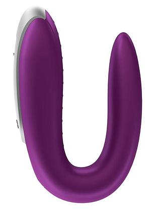 Вибратор смарт для пар satisfyer double fun (violet) 4