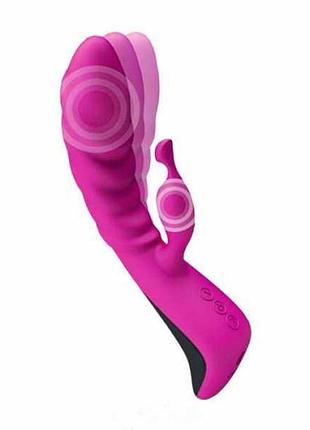 Вибратор женский с вращением adrien lastic trigger 5