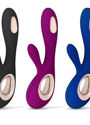 Вибратор кролик lelo soraya wave black, перезаряжаемый 9