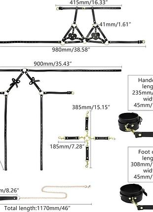 Бдсм-набор lockink yeahwow forced nadu pose correction set 6