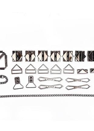 Бдсм-набір lockink bondage & restraint black set 3
