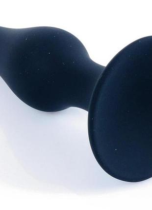 Анальная пробка - silicone plug black extra large 2