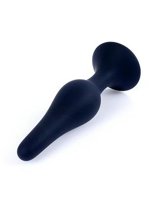 Анальная пробка - silicone plug black extra large 3