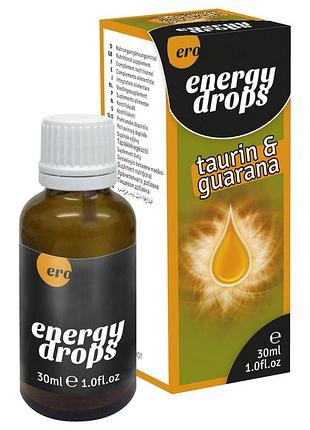 Краплі, що збуджують унісекс — ero energy drops taurin & guarana men+women, 30 мл