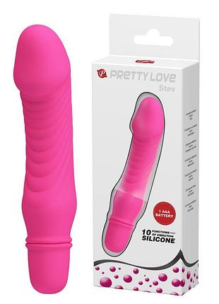 Вибратор мини розовый pretty love stev 2