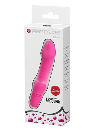 Вибратор мини розовый pretty love stev 8