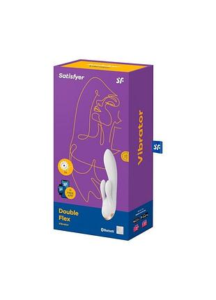 Вибратор кролик satisfyer double flex white 5