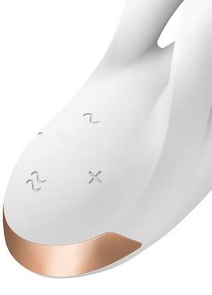 Вибратор кролик satisfyer double flex white 6