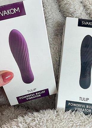 Вибратор мини для клитора svakom tulip violet 9