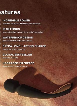 Вибратор классический lelo smart wand 2 medium black 10