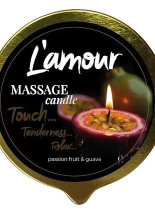 Массажная свеча l'amour passionfruit & guava, золотая, 70 мл
